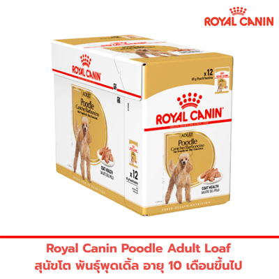 Royal Canin Poodle Adult Pouch Loaf อาหารเปียกสุนัขโต พันธุ์พุดเดิ้ล อายุ 10 เดือนขึ้นไป (85g)